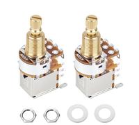 Banworks Potenciómetro de latón completo A500K Imperial para guitarra Fender Strat/Tele Gibson Les Paul LP/SG PRS, 2 unidades JT/XNQ-07