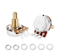 Banworks Potenciómetros de latón A1MΩ Imperial de rosca de 3/8 pulgadas de tamaño completo para guitarras Gibson Les Paul LP/SG Fender Strat/Tele PRS, 2 unidades JT/XNQ-14
