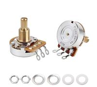 Banworks Potenciómetros de latón A1MΩ Imperial de rosca de 3/8 pulgadas de tamaño completo para guitarras Gibson Les Paul LP/SG Fender Strat/Tele PRS, 2 unidades JT/XNQ-18