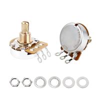 Banworks Potenciómetros de latón A1MΩ Imperial de rosca de 3/8 pulgadas de tamaño completo para guitarras Gibson Les Paul LP/SG Fender Strat/Tele PRS, 2 unidades JT/XNQ-13