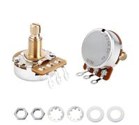 Banworks Potenciómetros de latón B1MΩ M8 para guitarra eléctrica de tamaño completo con rosca métrica de 18 ranuras y eje largo dividido (18 mm de longitud) para Epiphone Les Paul LP/SG Squier Strat