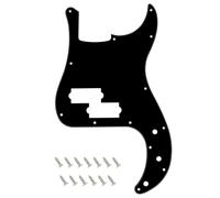 Banworks Precision Bass Golpeador de 1 capa de 13 agujeros P Bass PB placa de arañazos para guardabarros de estilo moderno de Estados Unidos/mexicanos JT/HB-10 negro