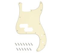 Banworks Precision Bass Golpeador de 3 capas de 13 agujeros P Bass PB placa para arañazos para guardabarros de estilo moderno de Estados Unidos/mexicanos, bajos de precisión JT/HB-10, color crema