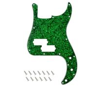 Banworks Precision Bass Golpeador de 4 capas con 13 agujeros P Bass PB placa para arañazos para guardabarros de estilo moderno de Estados Unidos/mexicanos JT/HB-10, color verde perla