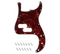 Banworks Precision Bass Golpeador de 4 capas con 13 agujeros P Bass PB placa para arañazos para guardabarros de estilo moderno de Estados Unidos/México, Precision Bass JT/HB-10, color marrón oscuro