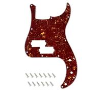 Banworks Precision Bass Golpeador de 4 capas con 13 agujeros P Bass PB placa para arañazos para guardabarros de estilo moderno de Estados Unidos/México, bajo de precisión JT/HB-10, carey marrón