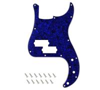 Banworks Precision Bass - Golpeador de 4 capas y 13 agujeros P Bass PB para defensa de estilo moderno de Estados Unidos/México, bajo de precisión JT/HB-10, azul perla