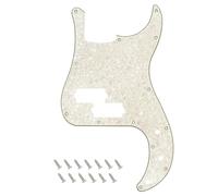 Banworks Precision Bass - Golpeador de 4 capas y 13 agujeros P Bass PB para defensa de estilo moderno de Estados Unidos/México, bajo de precisión JT/HB-10 Vintage White Pearl