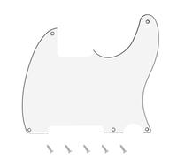 Banworks Protector de guitarra blanco personalizado 5 agujeros | 3-Ply DIY Guitar Pickguard for Fender Telecaster Tele TL Style Electric Guitars JT/HB-13 White
