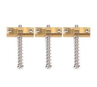 Banworks Puente de 10,8 mm (27/64") puente de compensación biselado de latón puente redondo para guitarras eléctricas Vintage Telecaster Tele TL espaciado entre cuerdas de 54 mm JT/QM-09