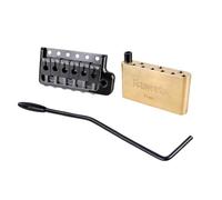 Banworks Puente de trémolo de 6 puntos, espacio de cuerda de 52,5 mm con brazo de trémolo de 5 mm y bloque de latón macizo completo para guitarras eléctricas PRS Fender/Squier Stratocaster Strat ST