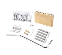 Banworks Puente trémolo latón 2 puntos CNC, espacio cuerdas 52,5 mm | con brazo trémolo atornillable 5 mm, bloque latón Fender Stratocaster Strat ST estilo moderno JT/QQXT-05