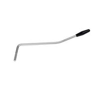 Banworks Reemplazo de brazo de trémolo M6 métrico Whammy Bar | Rosca de 5.8mm (15/64") para puentes de trémolo de guitarras Squier Strat ST JT/YB-01 Cromo con punta negra