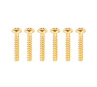 Banworks Rosca métrica de 3,5 x 22 mm M3.5 para guitarra eléctrica, bobina única, tornillos de ajuste de altura, juego de tornillos de montaje para Squier Stratocaster Strat ST Tele TL, paquete de 6