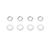 Banworks Rosca métrica de 7 mm M7 potenciómetros de guitarra tuercas y arandelas para ollas de guitarra, arandela de tuercas para importación Strat Tele Les Paul, juego de 4 JT/XNLS-01