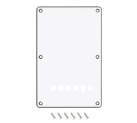 Banworks Strat - Cubierta trasera de 6 agujeros para guitarra eléctrica, trémolo, borde biselado, cubierta trasera para Squier Stratocaster Strat ST JT/HGB-04 de fabricación china, 3 capas, color