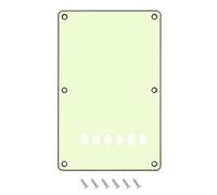 Banworks Strat - Cubierta trasera de 6 agujeros para guitarra eléctrica, trémolo, borde biselado, cubierta trasera para Squier Stratocaster Strat ST JT/HGB-04 de 3 capas, color verde menta