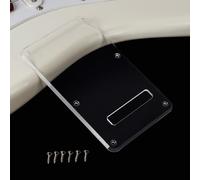 Banworks Strat - Placa trasera de 1 capa y 6 agujeros para guitarra eléctrica Fender Standard Stratocaster Strat ST JT/HGB-01 de Estados Unidos/México, transparente