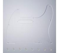 Banworks Tele - Golpeador de guitarra eléctrica de 1 capa y 8 agujeros, placa para arañazos para estilo moderno estadounidense y mexicano, estándar Fender Telecaster Tele TL JT/HB-03, transparente