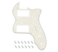 Banworks Tele HH - Golpeador de 4 capas y 12 agujeros, amplia gama, cubierta de ranura para pastilla Telecaster, placa de arañazos para guitarra eléctrica Fender Vintage 72 Tele Thinline JT-HB-07