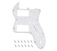 Banworks Tele HH - Golpeador de 4 capas y 12 agujeros, amplia gama, cubierta de ranura para pastilla Telecaster, placa de arañazos para guitarra eléctrica Fender Vintage 72 Tele Thinline JT-HB-07