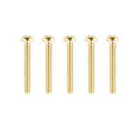 Banworks Tornillos de montaje de pastilla de acero inoxidable #4-40 UNC x 7/8 pulgadas, tornillos de ajuste de pastilla, cabeza Phillips para Mex/USA Modern Fender Telecaster Tele TL, paquete de 5 JT