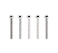 Banworks Tornillos de montaje de pastilla de acero inoxidable #4-40 UNC x 7/8 pulgadas, tornillos de ajuste de pastilla, cabeza Phillips para Mex/USA Modern Fender Telecaster Tele TL, paquete de 5 JT