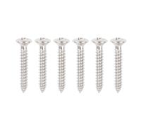 Banworks Tornillos de montaje de puente fijo para guitarra eléctrica de cabeza ovalada avellanada M3.5 de 3,5 x 25 mm, tornillo de montaje de puente rígido para Squier Stratocaster Strat ST Tele o