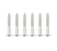 Banworks Tornillos de montaje de puente fijo para guitarra eléctrica de cabeza plana avellanada M3.5 de 3,5 x 25 mm, tornillo de montaje de puente rígido para puente Squier Stratocaster Strat ST Tele
