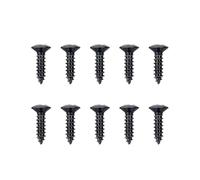 Banworks Tornillos de montaje métricos de 2,5 x 10 mm M2.5 para guitarra M2.5, tornillos de montaje de cabeza ovalada de acero inoxidable para guitarras acústicas eléctricas bajas, paquete de 10