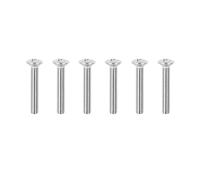 Banworks Tornillos métricos de 2,5 x 16 mm M2.5 para afinación de guitarra, tornillos de botón de cabeza ovalada para guitarra Les Paul LP Stratocaster Strat ST Tele, bajo eléctrico, guitarra acústica