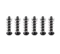 Banworks Tornillos pastilla bobina simple #6-32 UNC×3/4" con resortes, ajuste altura para Fender Stratocaster USA/MEX, pack 6 JT/SYQLS-04 Negro