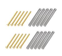 Banworks USA/Imperial Thread - Tornillos de pastilla Humbucker de cabeza ranurada vintage con resortes para pastillas Gibson, EMG, Seymour Duncan, Dimarzio, 10 unidades JT/SYQLS-01 dorado