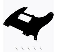 Banworks Vintage Original '51-'59 5-Hole Tele Pickguard 1.5mm/0.059inch Grosor Biselado 1 Capa Placa de Rasguño Tele HS para Fender Telecaster Estilo Vintage USA/Mexicano JT/HB-20 Negro