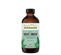 Banyan Botanicals Daily Swish, Mint, USDA Organic, 8 oz, Ayurvedic Oil Pulling Oil For Oral Health and Detoxification by Banyan Botanicals
