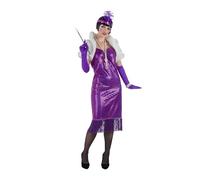 Banyant Toys Disfraz Charleston Lujo Purpura Mujer: M-L