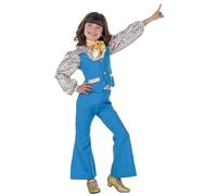 Banyant Toys Disfraz Niña Años 70 Azul 10-12 años