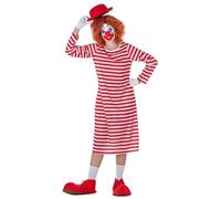 Banyant Toys Disfraz Payasa Rayas Largo Mujer: M-L