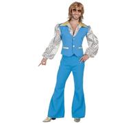 Banyant Toys, S.L. - Disfraz Hombre Años 70 Azul - KK6644 - M-L