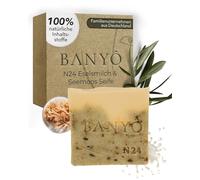 BANYÔ N24 Jabón corporal de leche de burra y Seemoos I Jabón Hammam hecho a mano con ingredientes 100% naturales I Hidratante, calmante y regenerador I Ideal para pieles irritadas