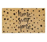 Banzaii Felpudo de Coco Entrada Casa 40x70 cm con Base Antideslizante - Home Sweet Home Pois
