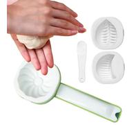 Bao Bun Mold - Aesthetic Dumpling Mould, Non-Stick Steamed Bun Press, 3 Shape Baozi Mold | Dumpling, Empanada, Mooncake, Pastry, Kitchen, Dorm, Apartment, Household For Homemade Baking