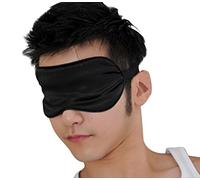 bao Core, color liso Silky Antifaz Antifaz Para Dormir antiestático Comfy Noche Máscara de Dormir Eyemask para hombre Mujer Ajustable y ligera Eye Shade Avión Vuelo accesorio de viaje