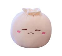 Bao Zi Squishy Pillow - Squeezable Plush Toy, Adorable Expression Cushion Offering Comfort for Children During Playtime or Rest, Charming Stuffed Decor Accessory for Sofa Couch Nursery Home Spaces