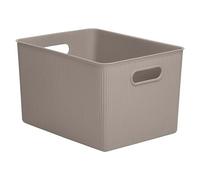 Tatay Caja organizadora Baobab 22 L – Asas integradas, sin BPA – Marrón taupé 29,4x38,5x23 cm
