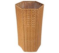 BAOBAOHU Soporte para paraguas de ratán, hecho a mano, tejido a mano, de mimbre, decorativo, para bastones de caminar, canasta para entrada y hogar