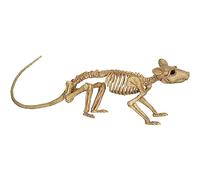 Baobiutin Decoración de Rata esquelética Huesos de Animales de plástico Locos espeluznantes para la decoración del Esqueleto del ratón de Terror de Halloween