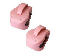 Baoblaze 2 Correas para Sujetar cañas de Pescar, Clips para Sujetar cañas de Pescar, Protector de Bola Fija para Transporte en Tierra, Almacenamiento y Garaje, Rosa