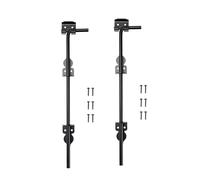 Baoblaze 2 piezas de pestillo de suelo para puerta de valla, tapón de puerta, cerraduras de puerta de Metal, pestillos de puerta para piezas de patio al aire, 30.5 cm x 8.1 cm