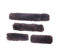 Baoblaze 4 Fundas para Cabestro de Caballo, Accesorios para Caballos, Funda Suave para muserola, Tubos de Peluche para Cabestro de Exterior, MarrÓn